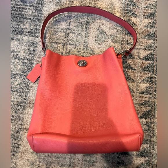 Coach Polished Pebble Leather Charlie Bucket Crossbody - Picture 2 of 9